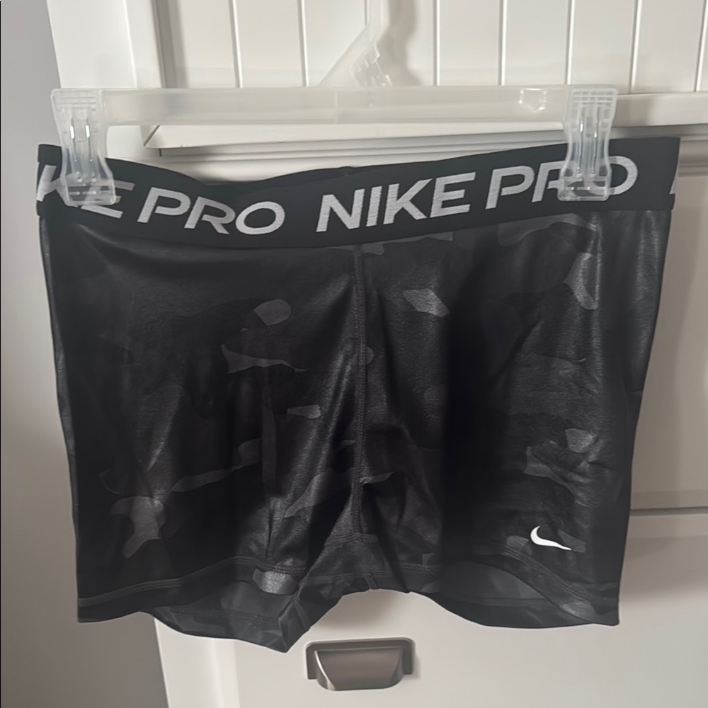 Nike Pro Black Camouflage Shorts